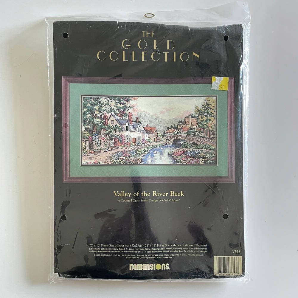 Rare Dimensions Gold Collection Valley of the River Beck Cross Stitch 3753 OOP